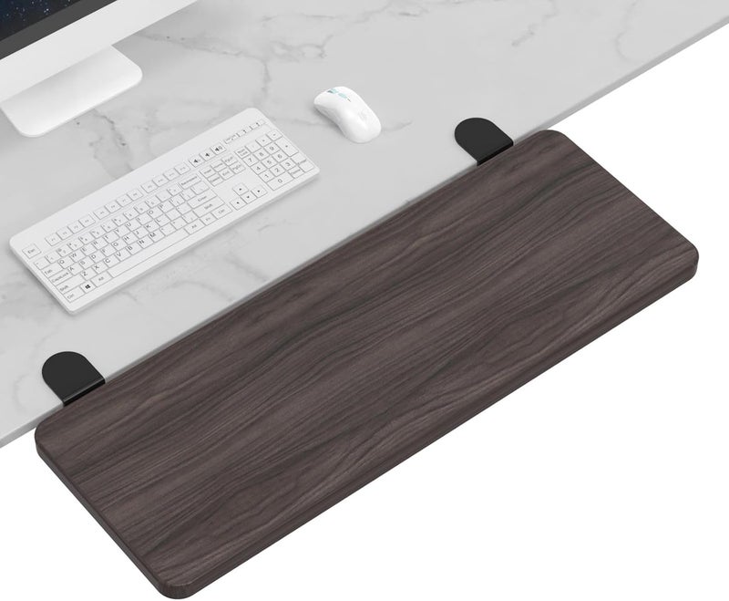 WITPOCE OUGIC Ergonomic Desk Extension Tray, 64x24cm, Clamp Without Punch, Keyboard Drawer Tray, Computer Armrest Table Stand - Image 1